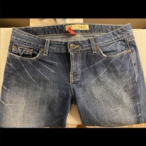 BKE Sabrina Women's Jeans in Distressed Blue